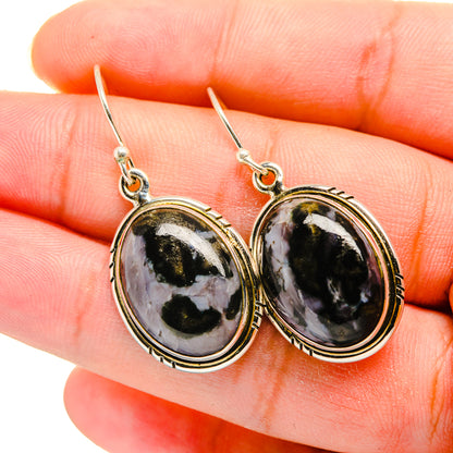 Gabbro Stone Earrings handcrafted by Ana Silver Co - EARR420045