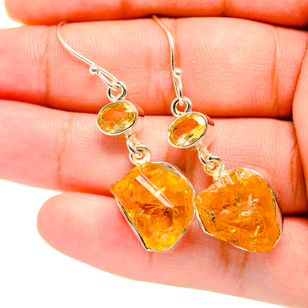 Citrine Earrings handcrafted by Ana Silver Co - EARR420046