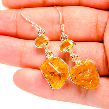 Citrine Earrings handcrafted by Ana Silver Co - EARR420046