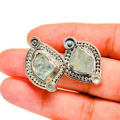Aquamarine Earrings handcrafted by Ana Silver Co - EARR420056