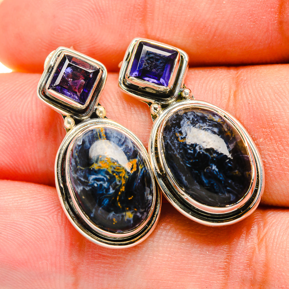 Pietersite Earrings handcrafted by Ana Silver Co - EARR420059