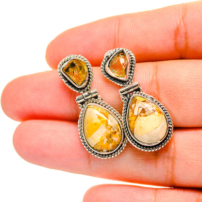 Brecciated Mookaite Earrings handcrafted by Ana Silver Co - EARR420064