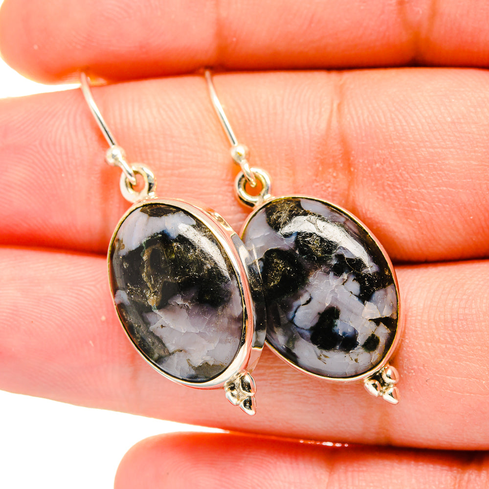 Gabbro Stone Earrings handcrafted by Ana Silver Co - EARR420065