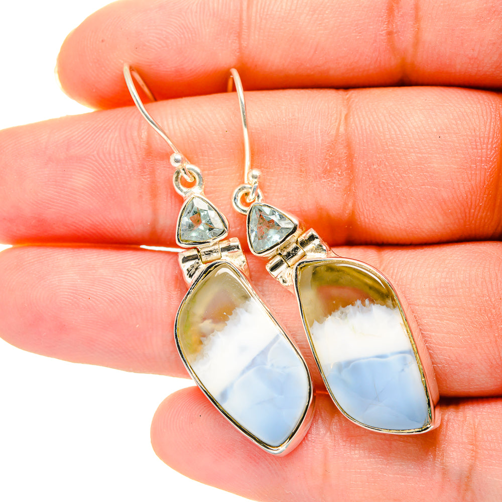 Owyhee Opal Earrings handcrafted by Ana Silver Co - EARR420071