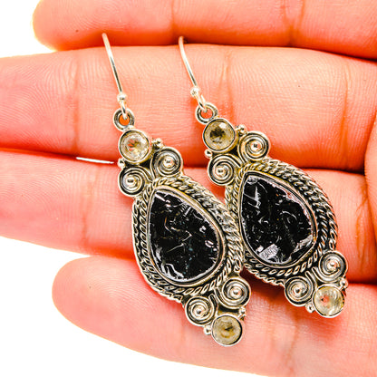 Shungite Earrings handcrafted by Ana Silver Co - EARR420072