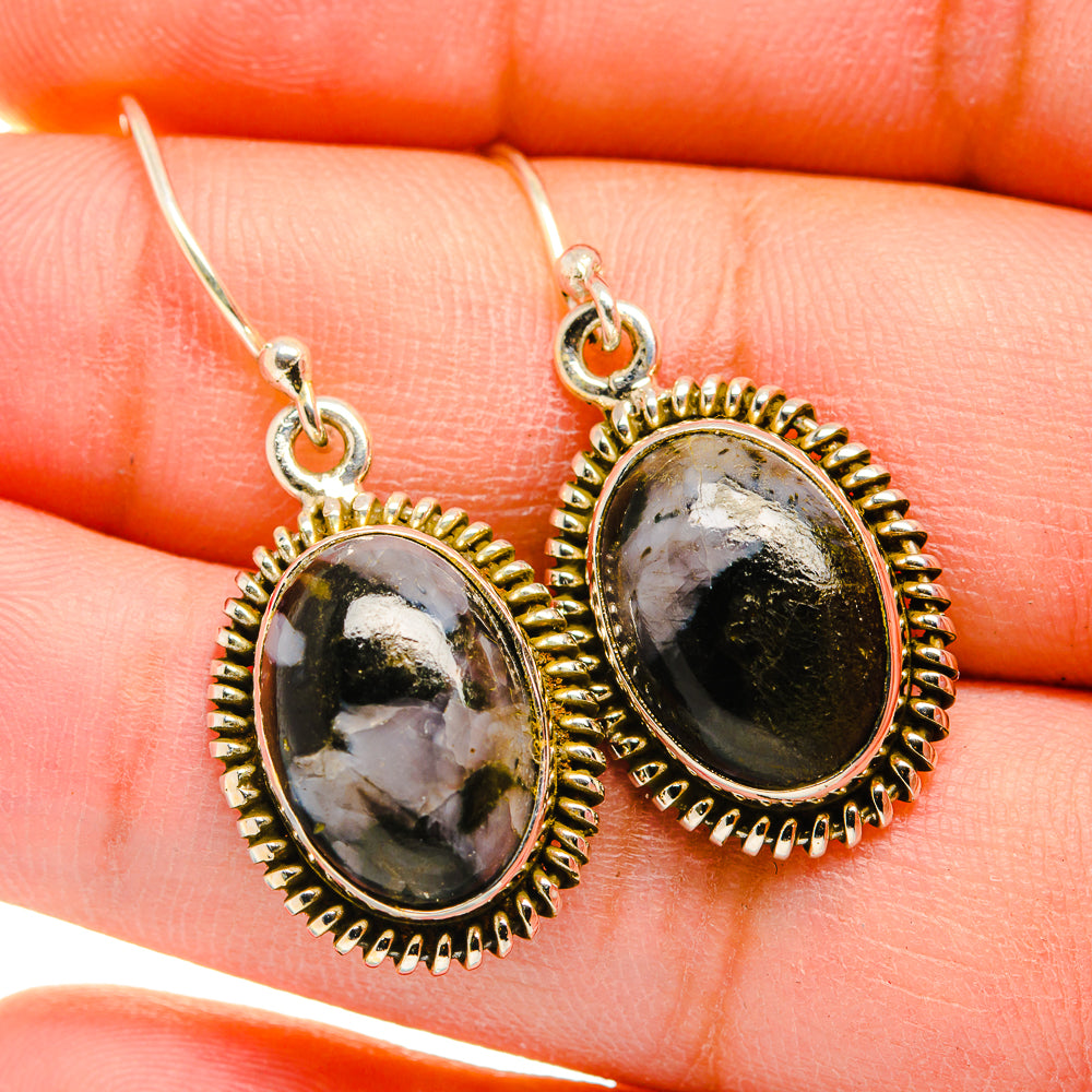 Gabbro Stone Earrings handcrafted by Ana Silver Co - EARR420092