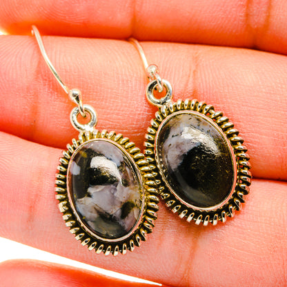 Gabbro Stone Earrings handcrafted by Ana Silver Co - EARR420092