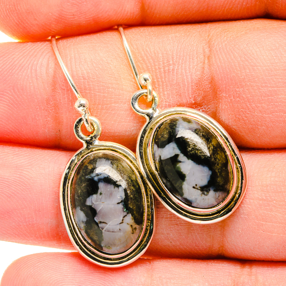Gabbro Stone Earrings handcrafted by Ana Silver Co - EARR420096