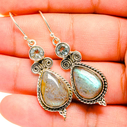 Labradorite Earrings handcrafted by Ana Silver Co - EARR420104