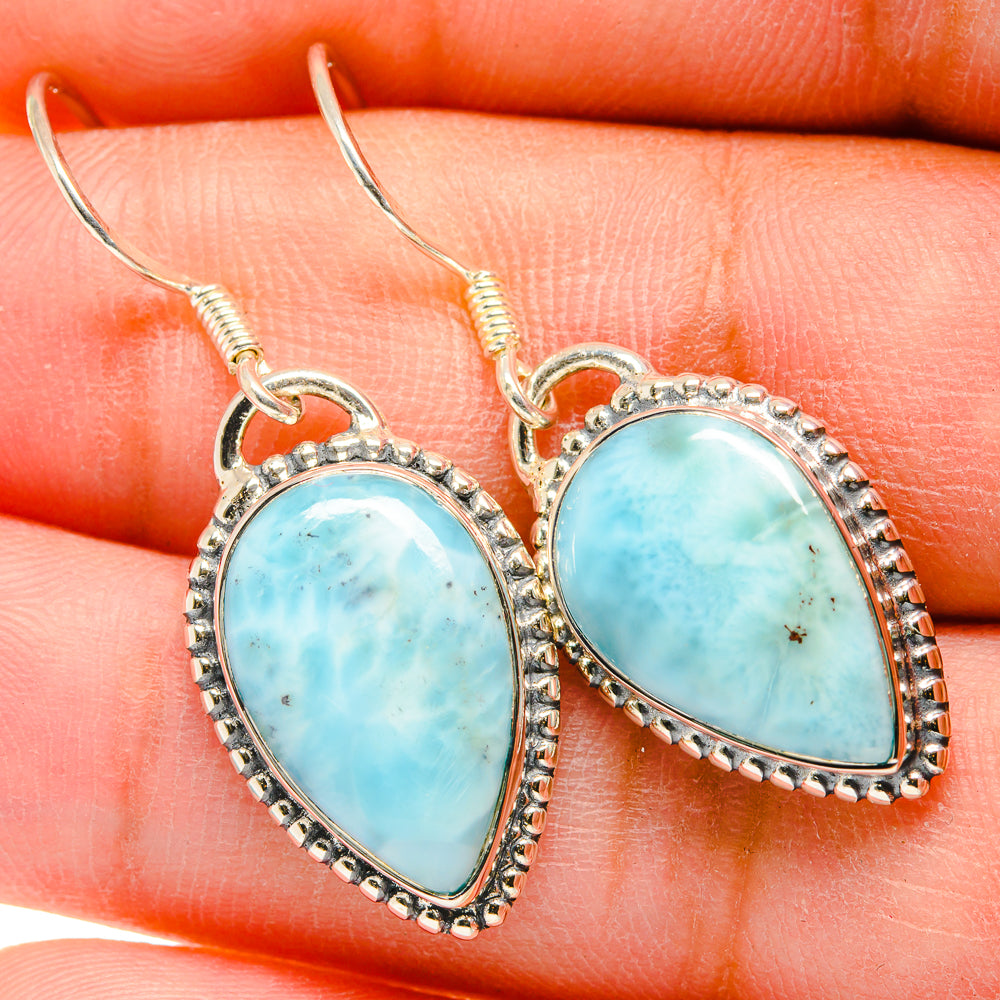 Larimar Earrings handcrafted by Ana Silver Co - EARR420119