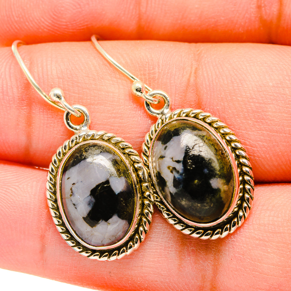 Gabbro Stone Earrings handcrafted by Ana Silver Co - EARR420126