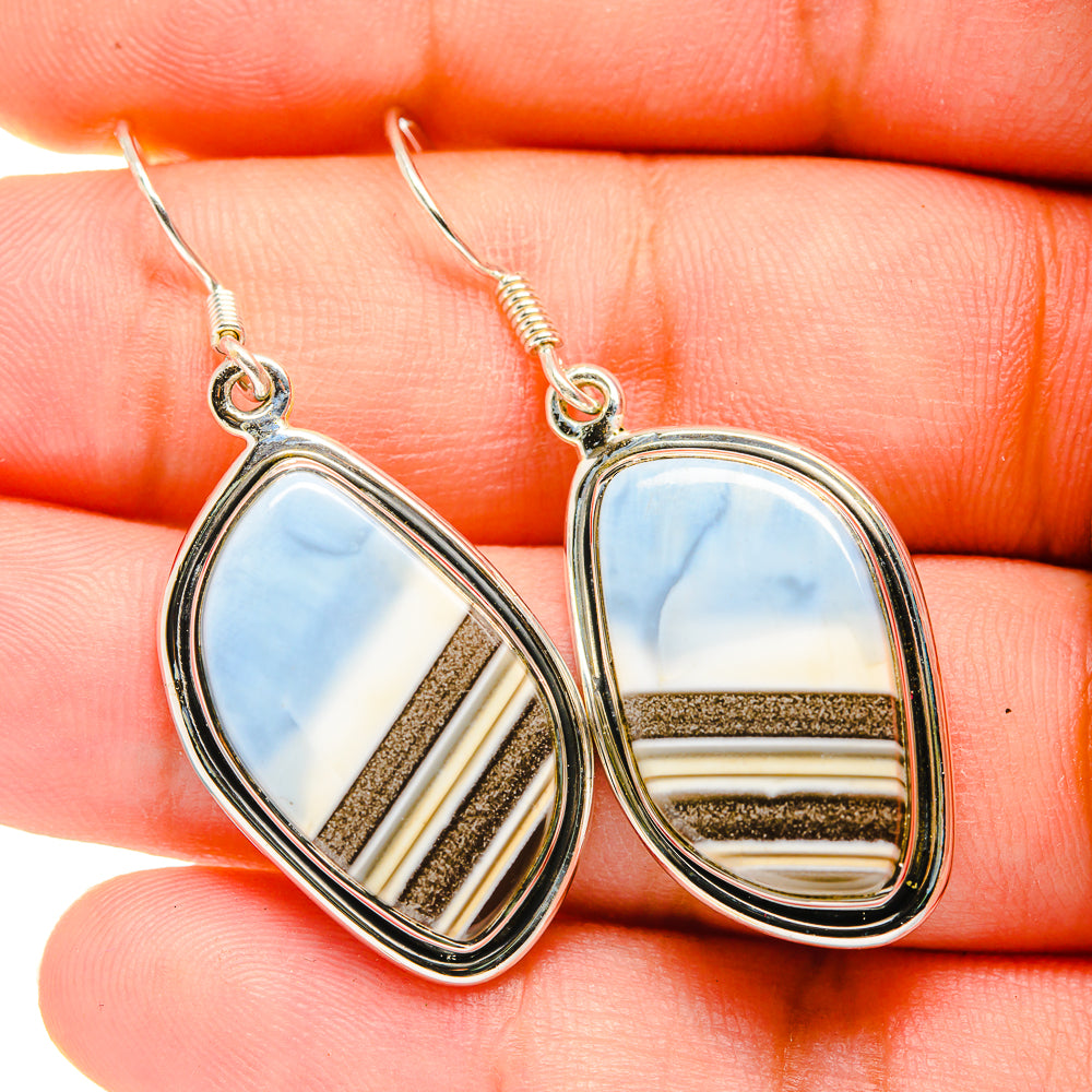 Owyhee Opal Earrings handcrafted by Ana Silver Co - EARR420129