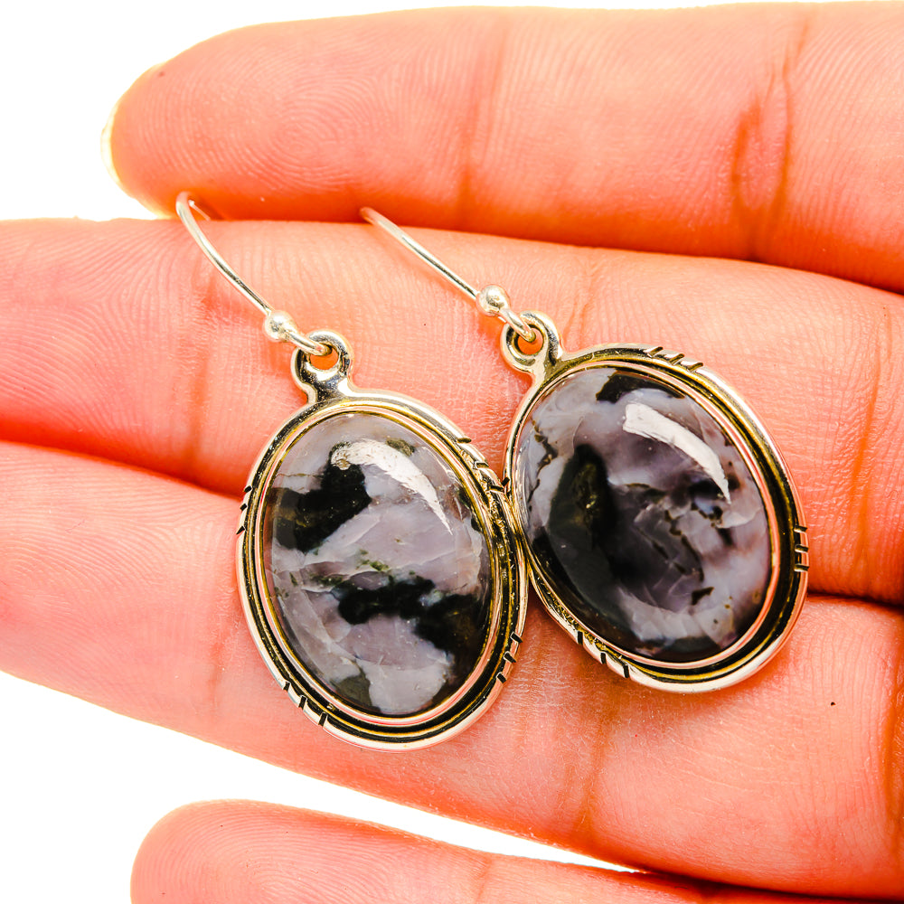 Gabbro Stone Earrings handcrafted by Ana Silver Co - EARR420132