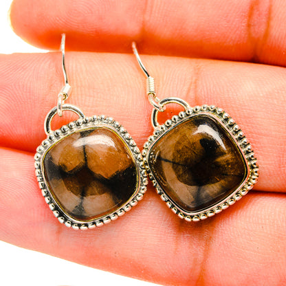 Chiastolite Earrings handcrafted by Ana Silver Co - EARR420136