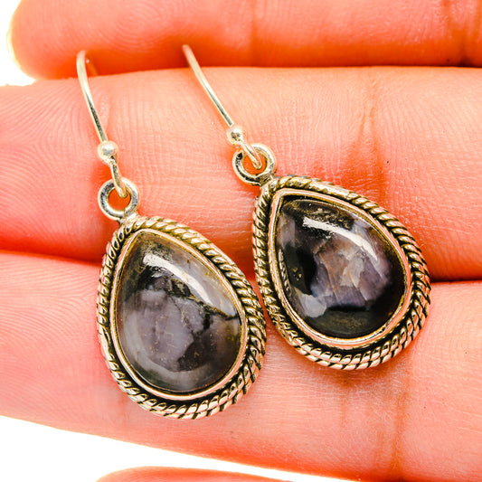 Gabbro Stone Earrings handcrafted by Ana Silver Co - EARR420139