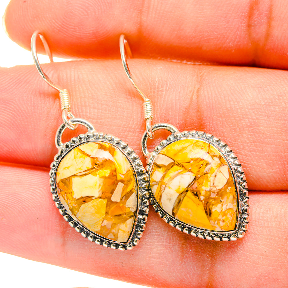 Brecciated Mookaite Earrings handcrafted by Ana Silver Co - EARR420145