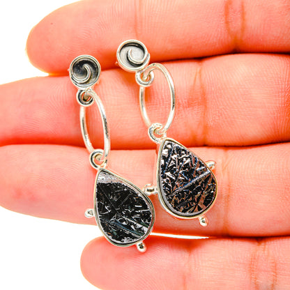 Shungite Earrings handcrafted by Ana Silver Co - EARR420156
