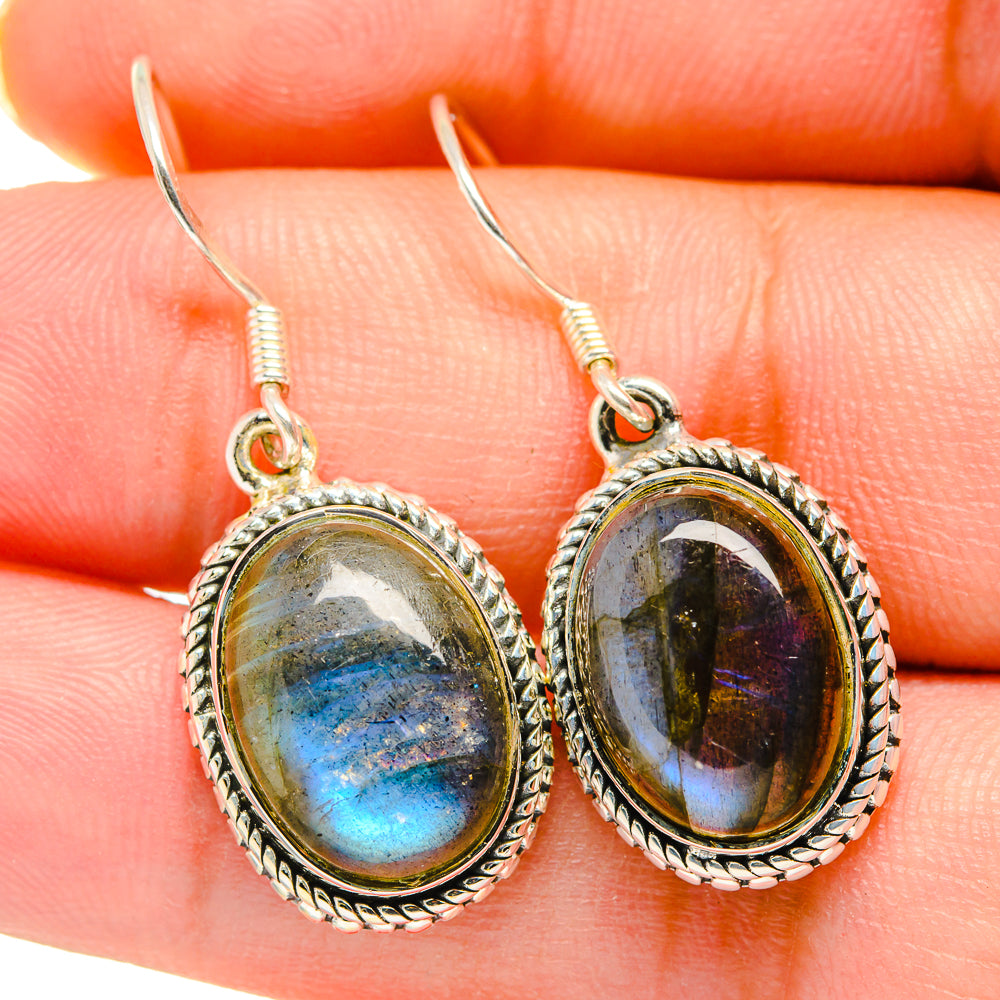 Labradorite Earrings handcrafted by Ana Silver Co - EARR420171