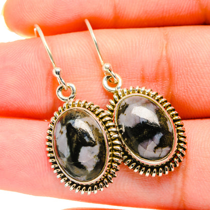 Gabbro Stone Earrings handcrafted by Ana Silver Co - EARR420177