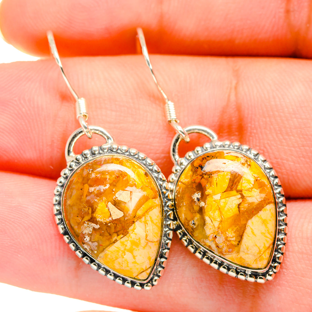 Brecciated Mookaite Earrings handcrafted by Ana Silver Co - EARR420180