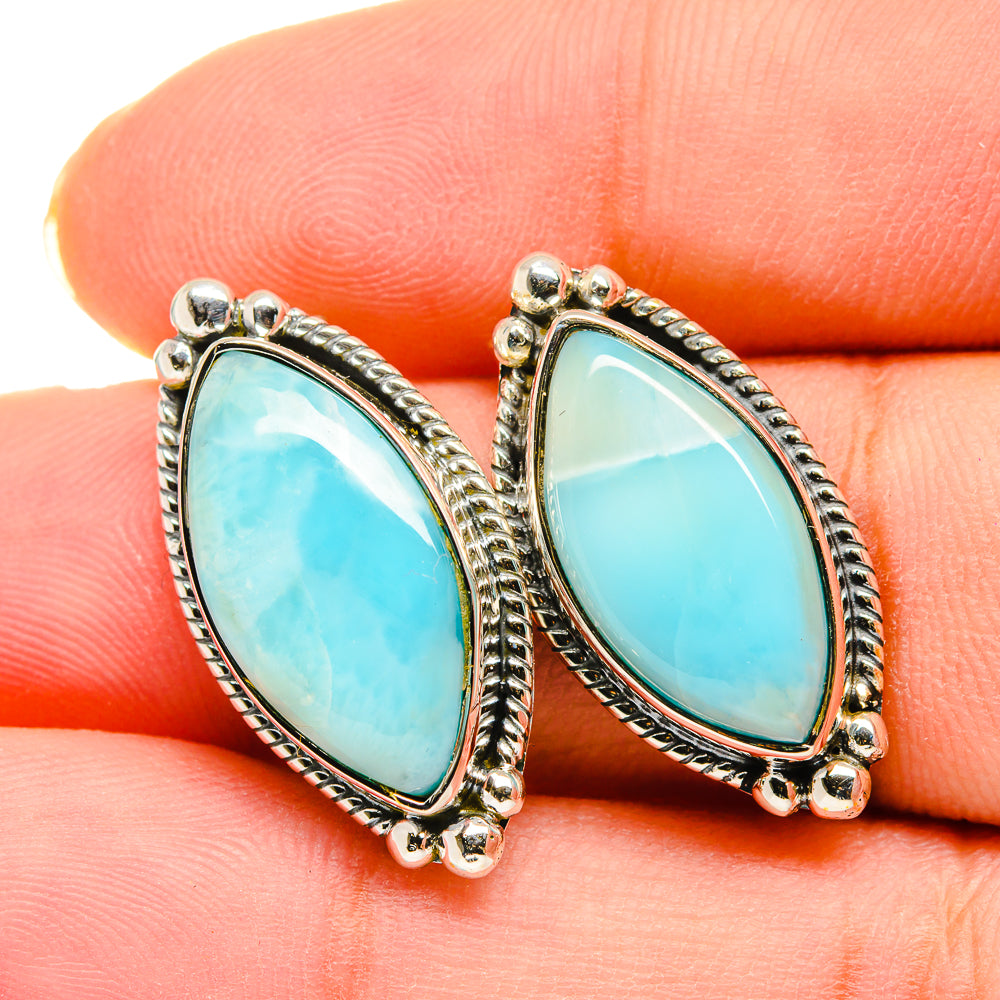 Larimar Earrings handcrafted by Ana Silver Co - EARR420188