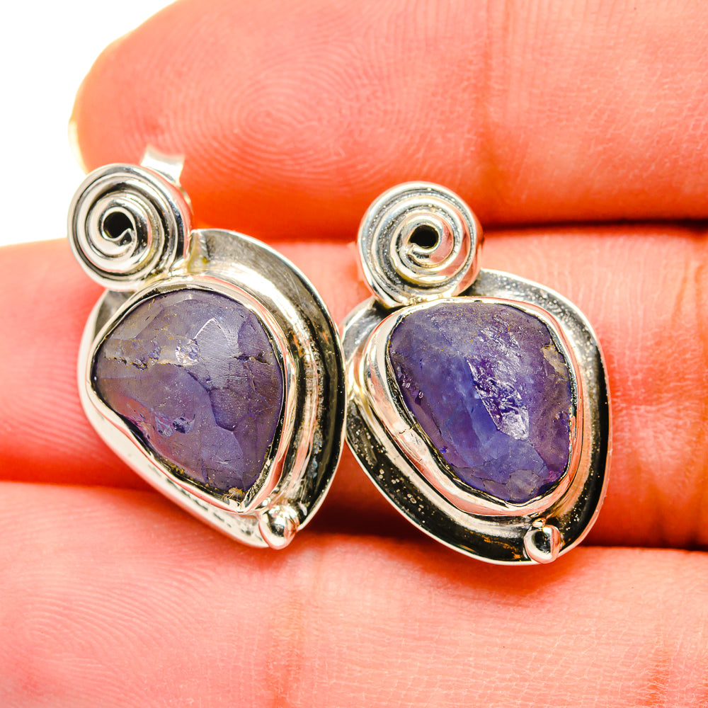 Tanzanite Earrings handcrafted by Ana Silver Co - EARR420192