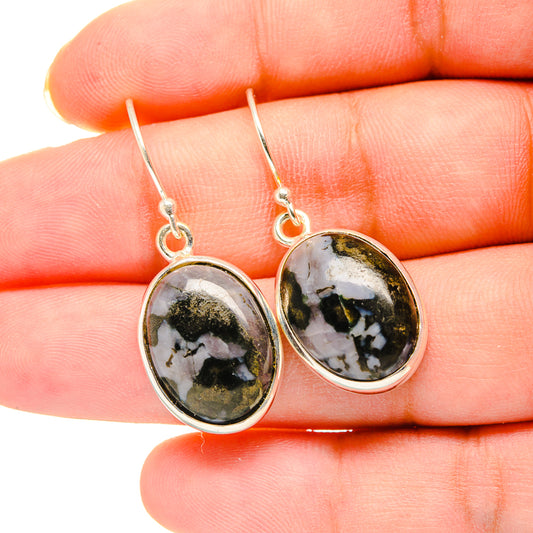Gabbro Stone Earrings handcrafted by Ana Silver Co - EARR420194