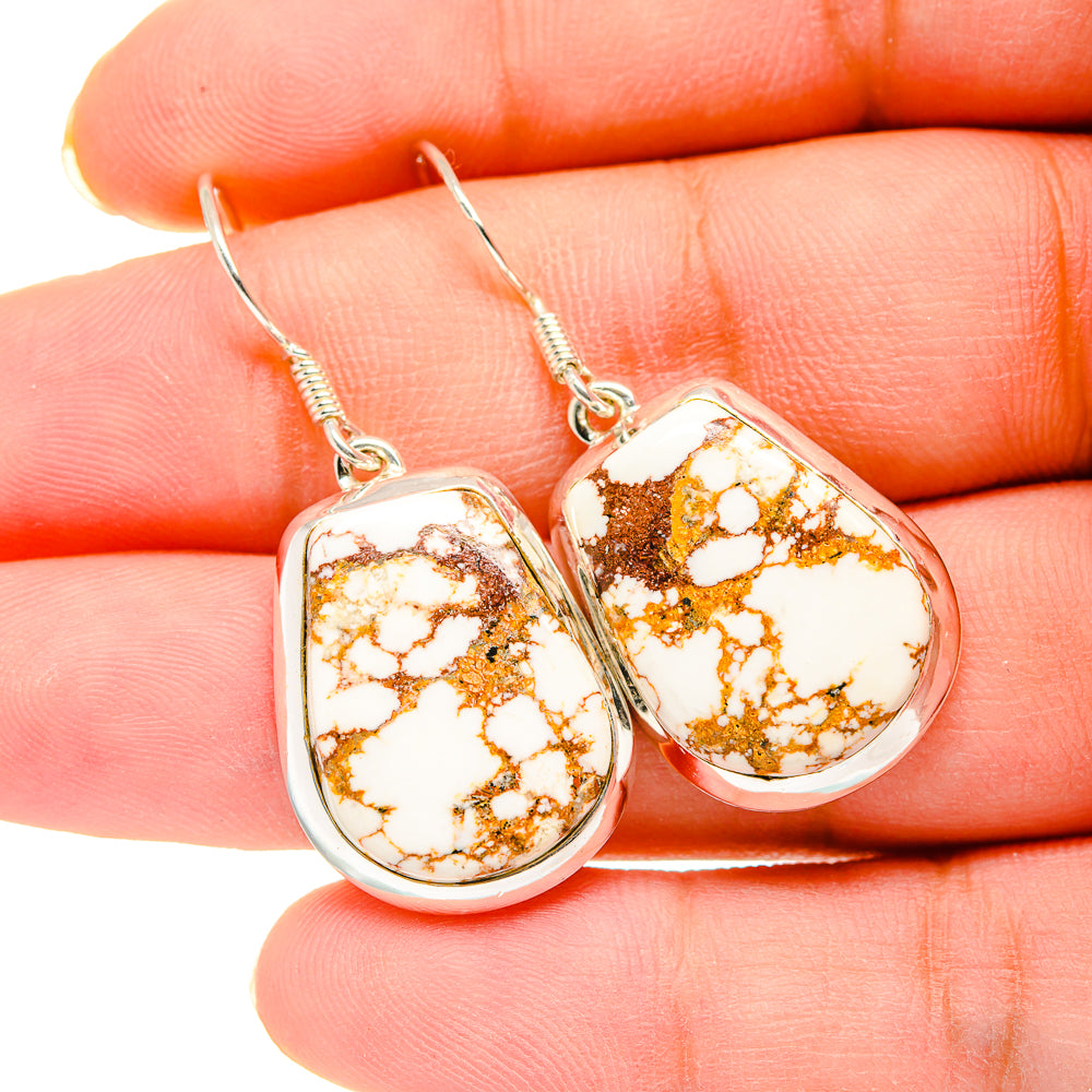 Peanut Wood Jasper Earrings handcrafted by Ana Silver Co - EARR420195