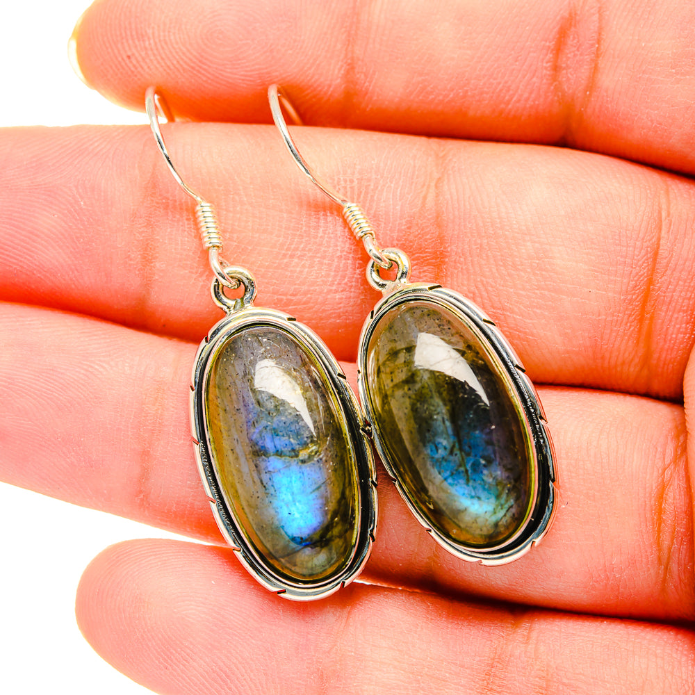 Labradorite Earrings handcrafted by Ana Silver Co - EARR420197