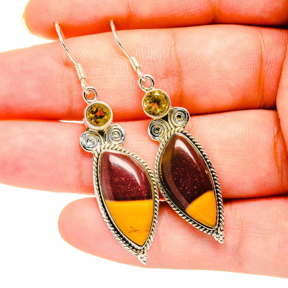 Mookaite Earrings handcrafted by Ana Silver Co - EARR420198