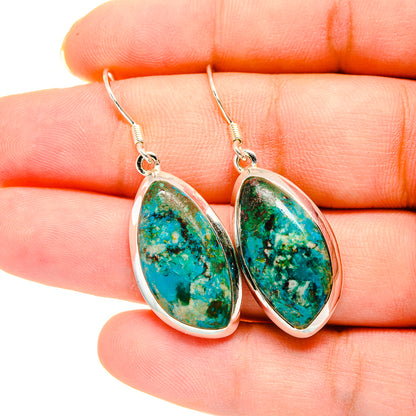 Chrysocolla Earrings handcrafted by Ana Silver Co - EARR420200