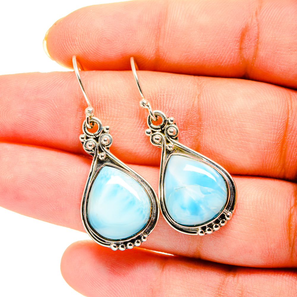 Larimar Earrings handcrafted by Ana Silver Co - EARR420201