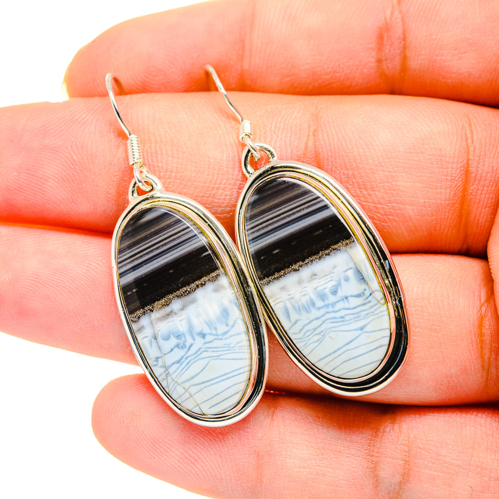 Owyhee Opal Earrings handcrafted by Ana Silver Co - EARR420203