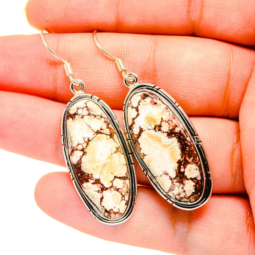 Red Jasper Earrings handcrafted by Ana Silver Co - EARR420208