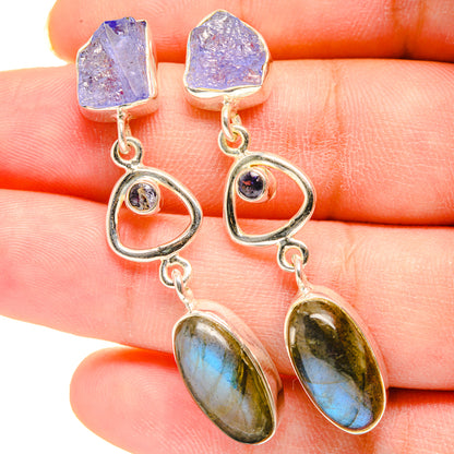 Labradorite Earrings handcrafted by Ana Silver Co - EARR420214