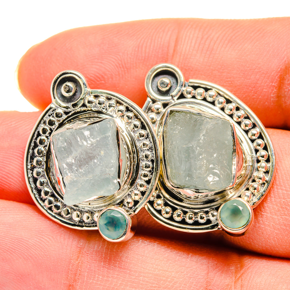 Aquamarine Earrings handcrafted by Ana Silver Co - EARR420215