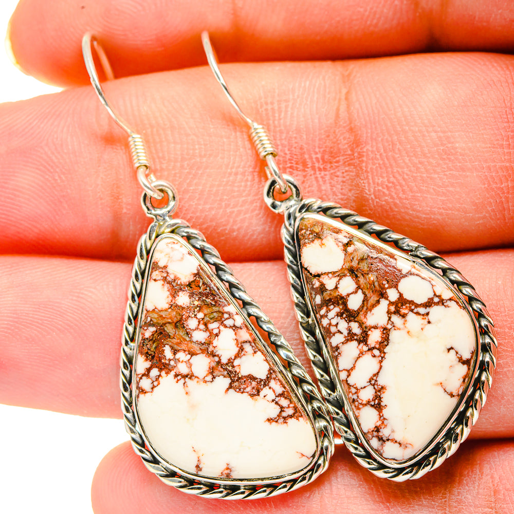 Wild Horse Jasper Earrings handcrafted by Ana Silver Co - EARR420222