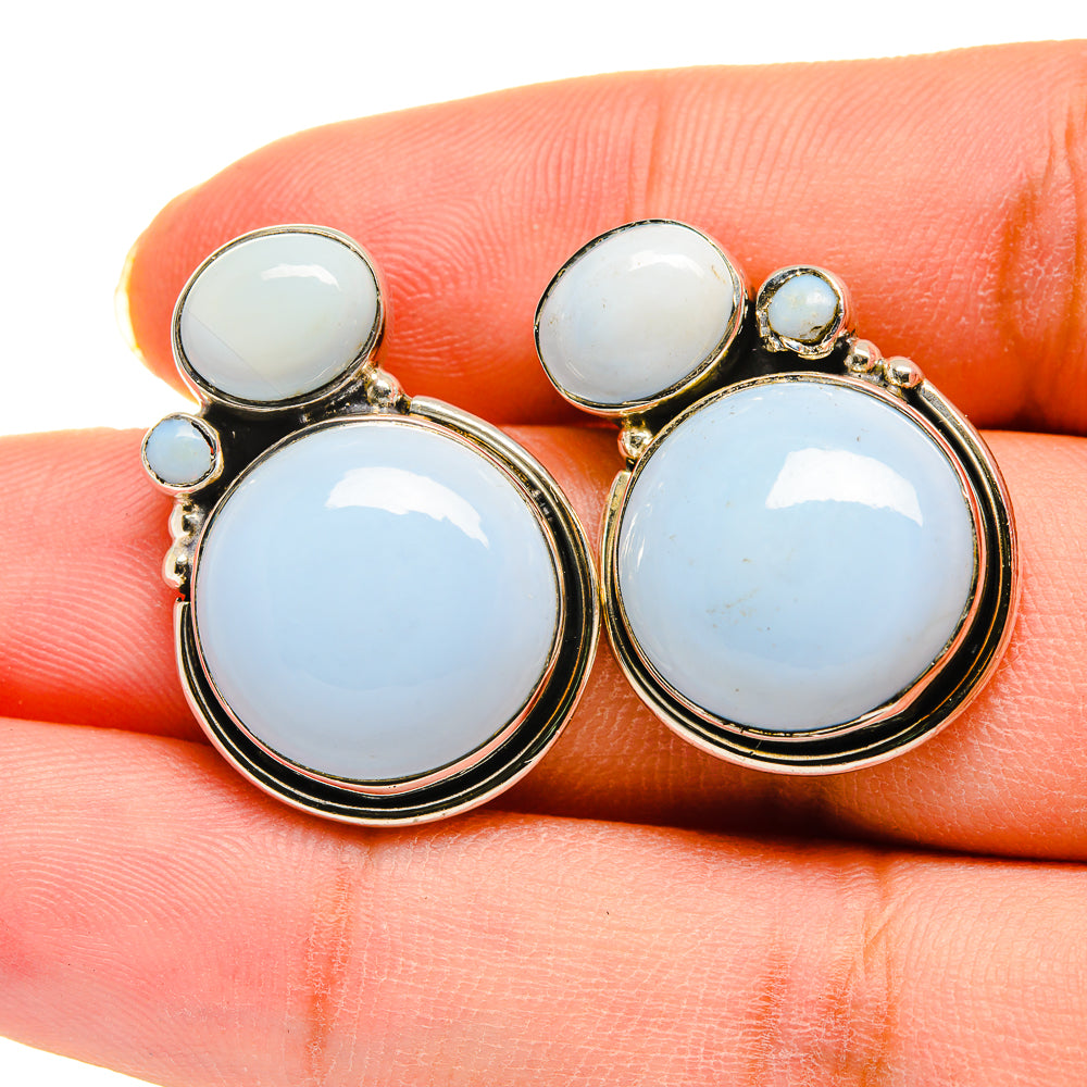 Owyhee Opal Earrings handcrafted by Ana Silver Co - EARR420224