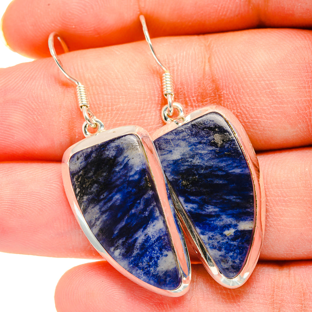 Sodalite Earrings handcrafted by Ana Silver Co - EARR420234