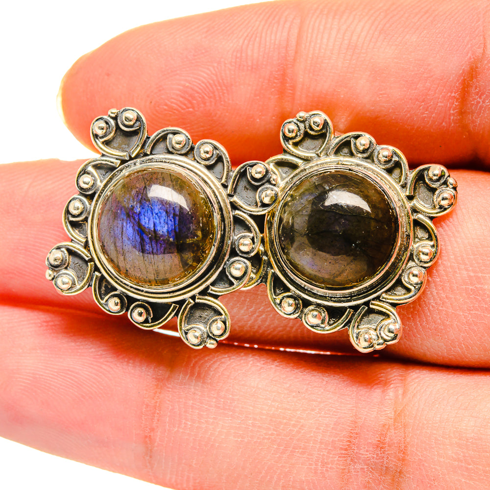 Labradorite Earrings handcrafted by Ana Silver Co - EARR420235