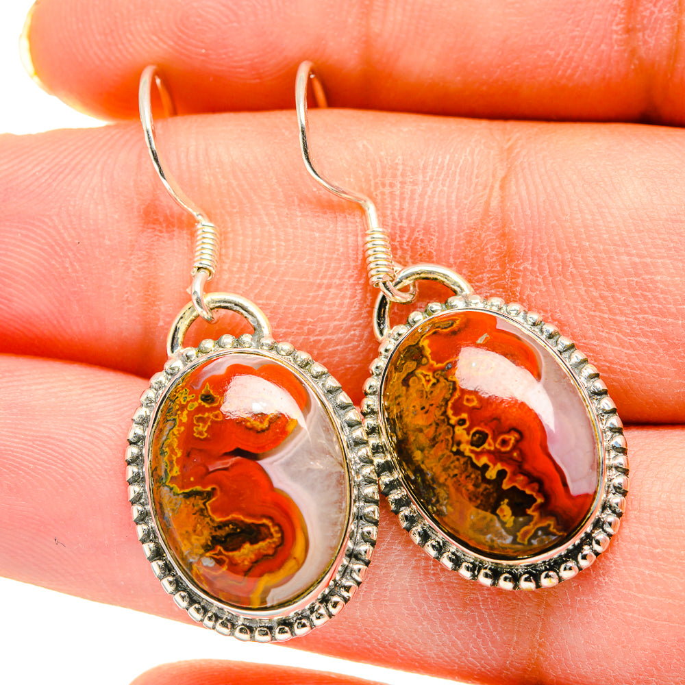 Moroccan Agate Earrings handcrafted by Ana Silver Co - EARR420245