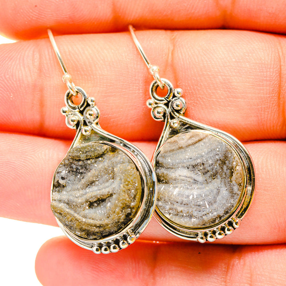 Desert Druzy Earrings handcrafted by Ana Silver Co - EARR420254