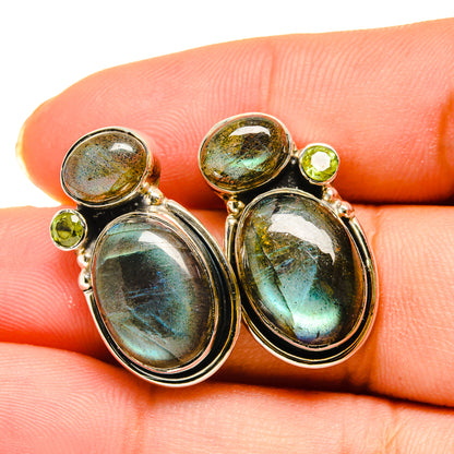 Labradorite Earrings handcrafted by Ana Silver Co - EARR420255