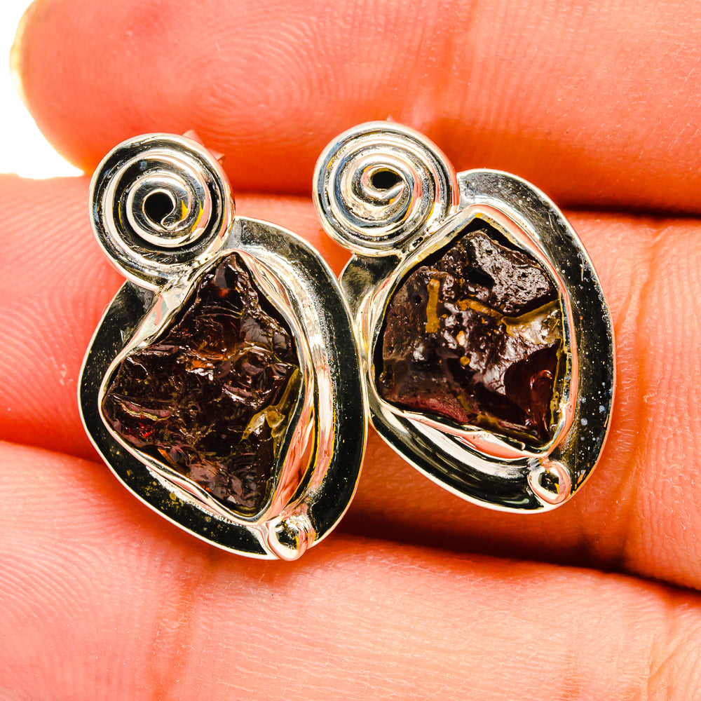 Garnet Earrings handcrafted by Ana Silver Co - EARR420261