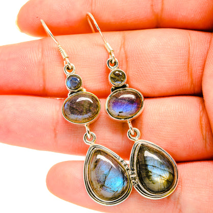 Labradorite Earrings handcrafted by Ana Silver Co - EARR420267