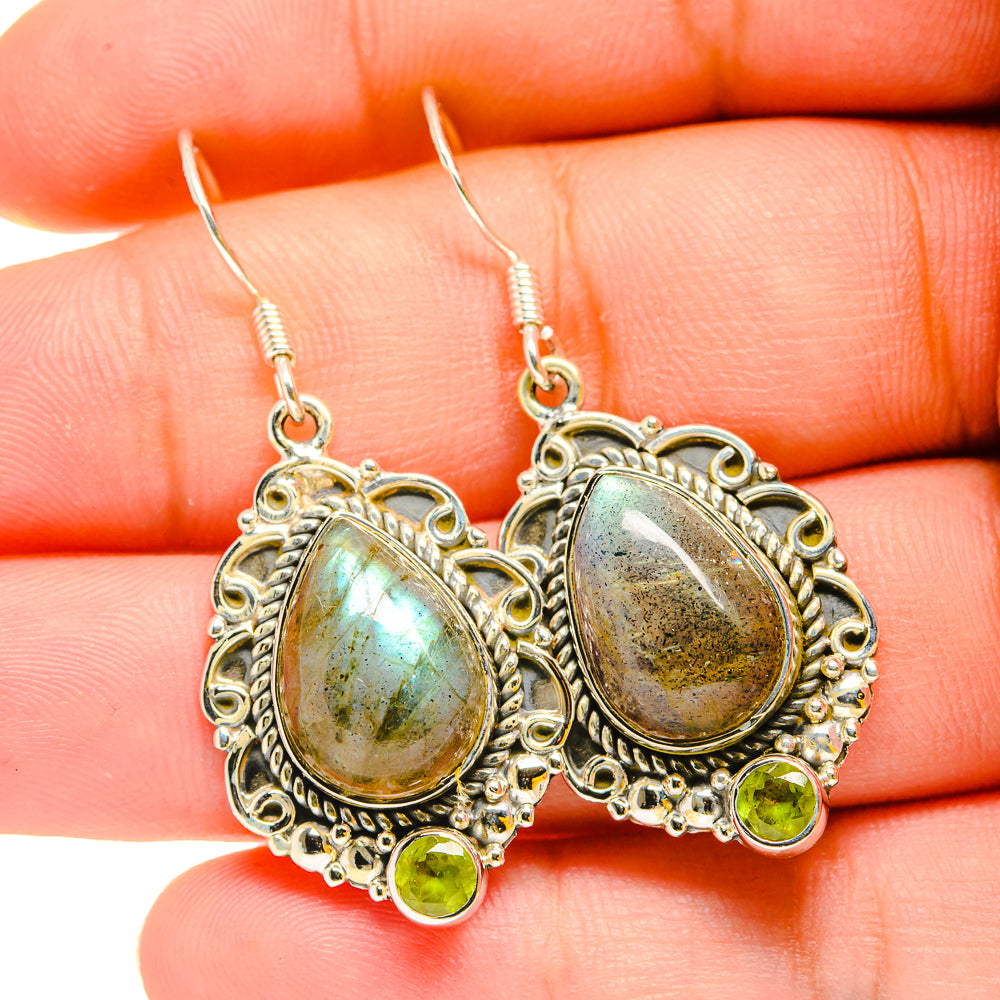 Labradorite Earrings handcrafted by Ana Silver Co - EARR420273