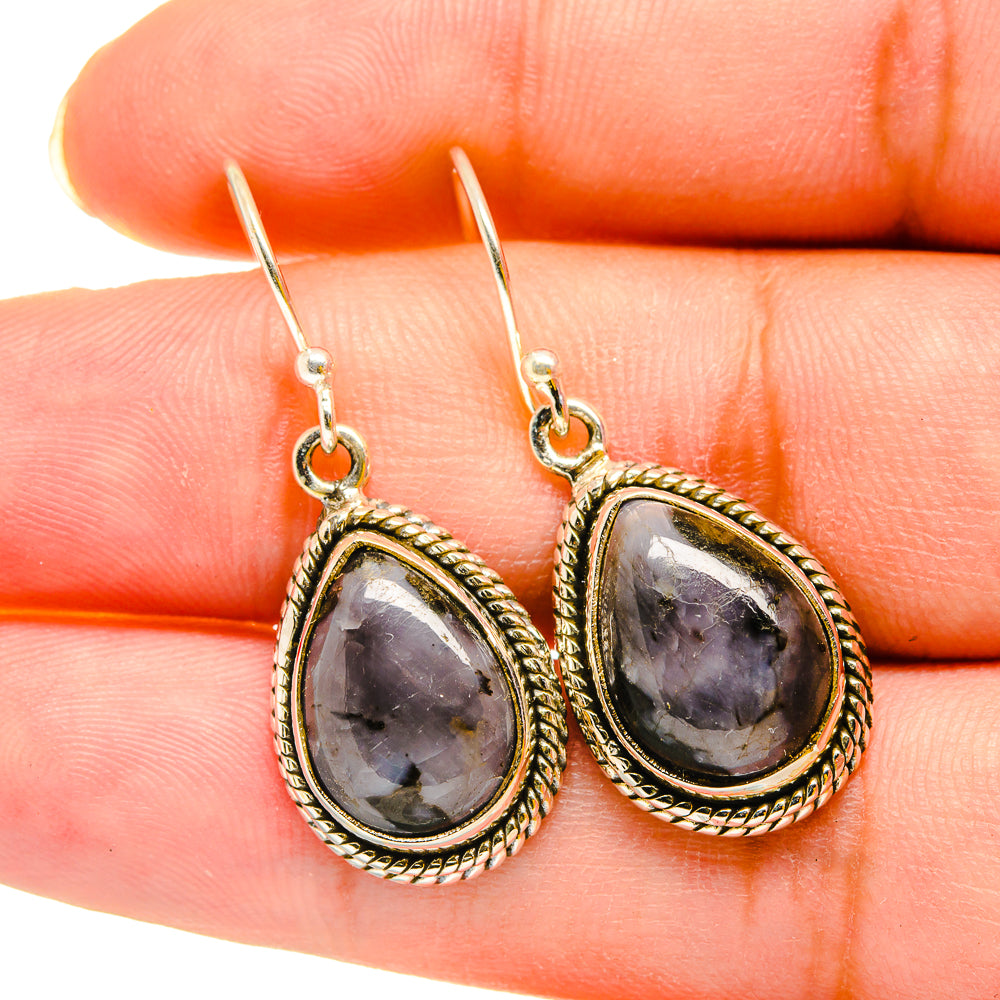 Gabbro Stone Earrings handcrafted by Ana Silver Co - EARR420274