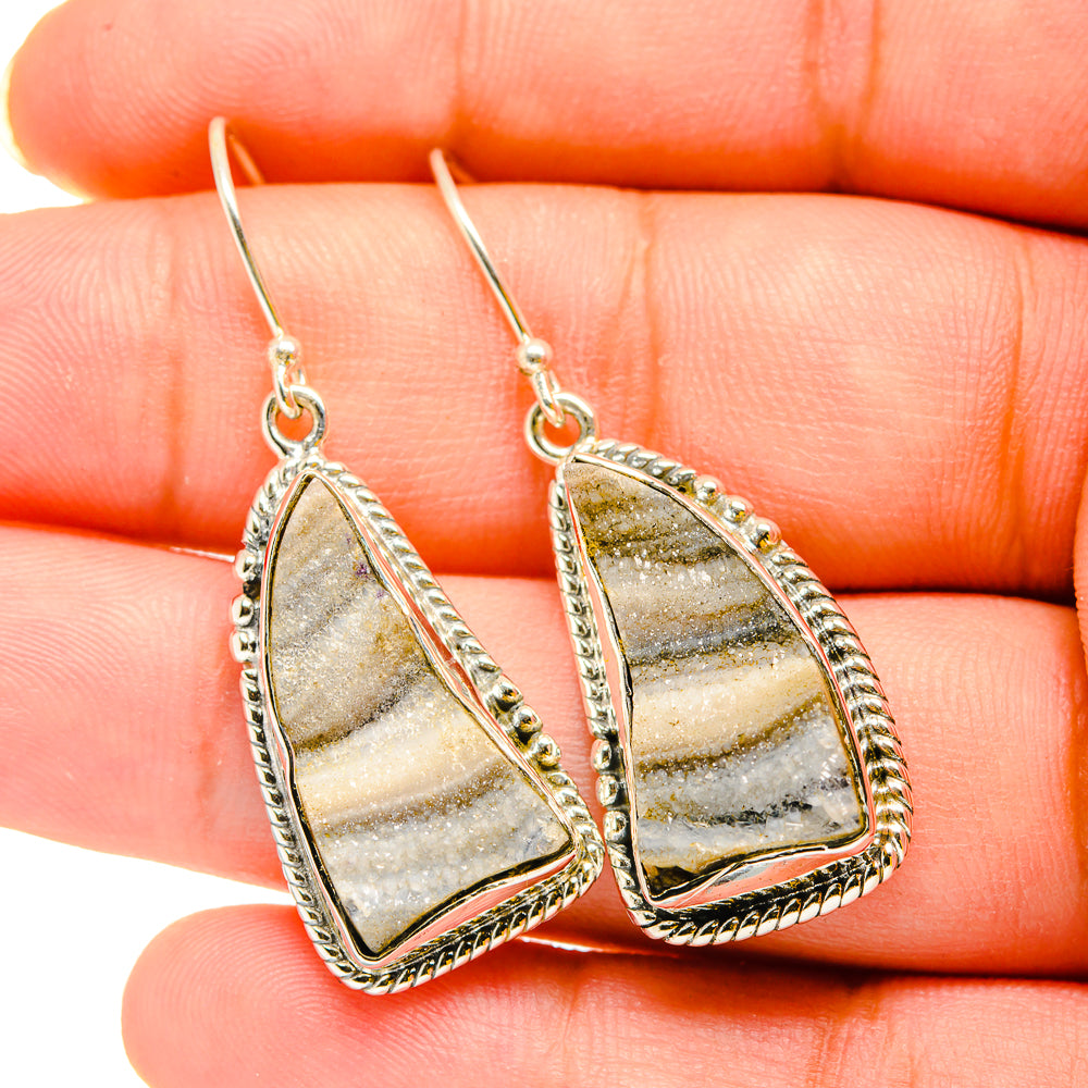 Desert Druzy Earrings handcrafted by Ana Silver Co - EARR420276