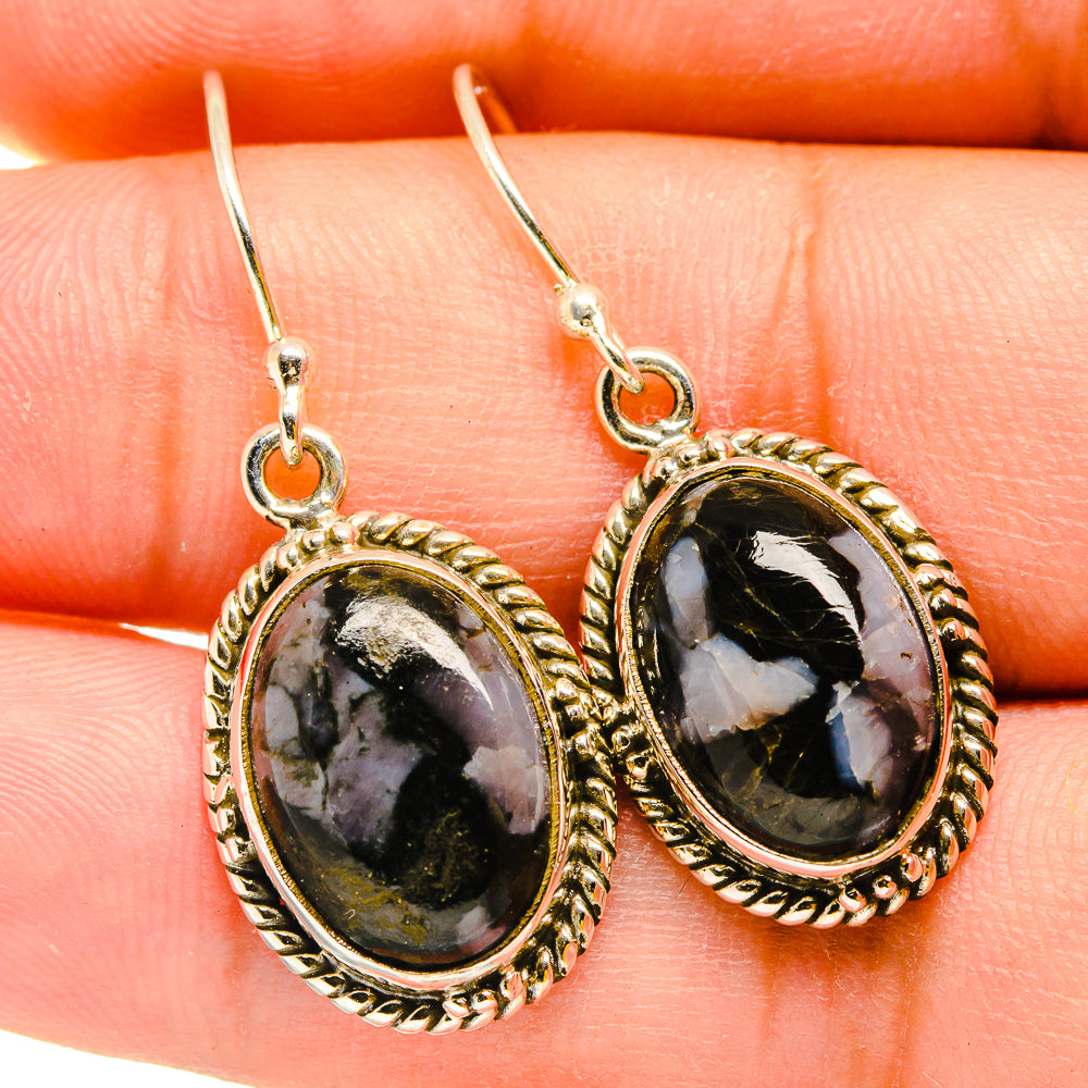 Gabbro Stone Earrings handcrafted by Ana Silver Co - EARR420278