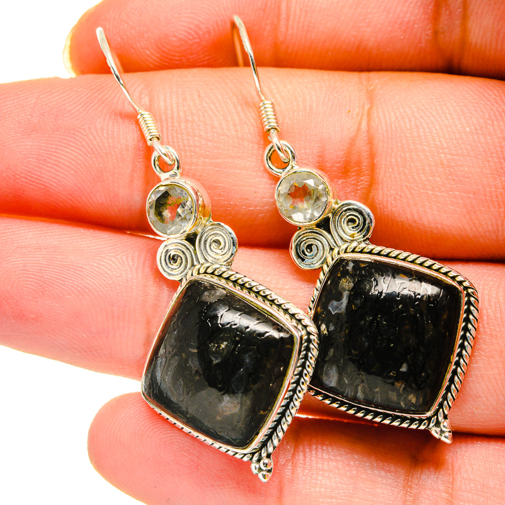Dinosaur Bone Earrings handcrafted by Ana Silver Co - EARR420289